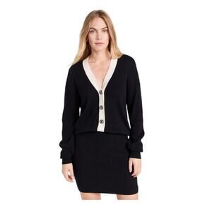 Ramy brook Andrea mini black white sweater dress size xs